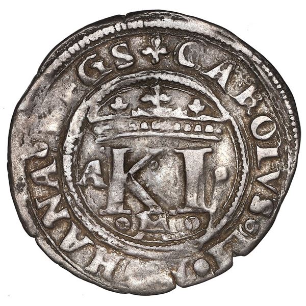 Mexico City, Mexico, 1/2 real, Charles-Joanna, "Late Series," assayer A to left, o to right, mintmar