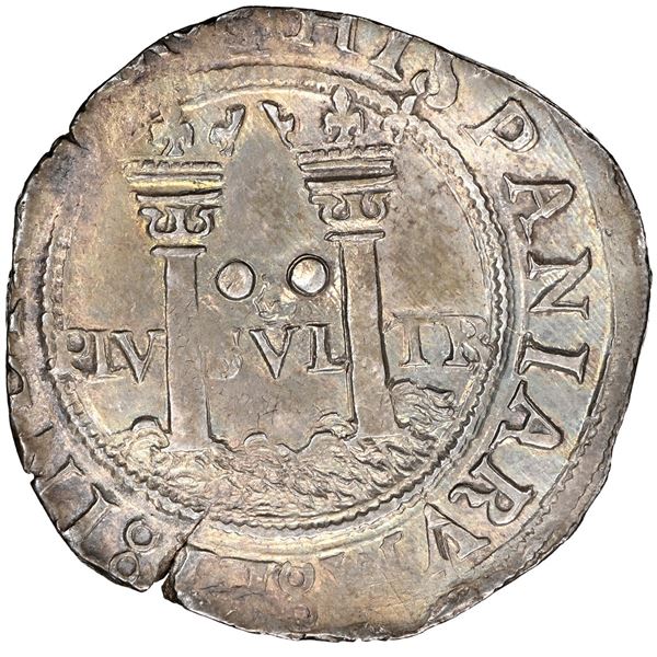 Mexico City, Mexico, 2 reales, Charles-Joanna, "Late Series," assayer O to right, mintmark oM to lef