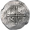 Image 2 : Mexico City, Mexico, cob 8 reales, Philip II, assayer O below mintmark oM to left.