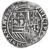 Image 1 : Lima, Peru, cob 4 reales, Philip II, assayer Diego de la Torre, *-oiiii to left, P-oD to right, ISPA