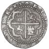 Image 2 : Lima, Peru, cob 2 reales, Philip II, assayer Diego de la Torre, *-ii to left, P-oD to right, HISPANI