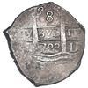 Image 2 : Lima, Peru, cob 8 reales, 1700 H.
