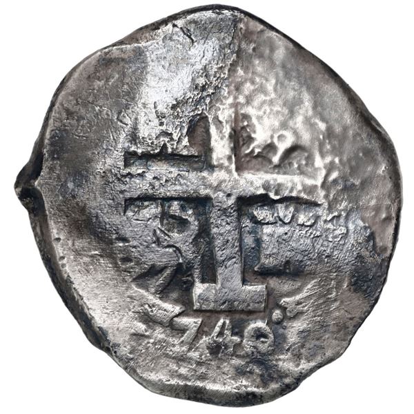 Lima, Peru, cob 8 reales, 1740/39 V.