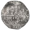 Image 1 : Potosi, Bolivia, cob 8 reales, Philip II, assayer B (3rd period).