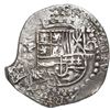 Image 1 : Potosi, Bolivia, cob 8 reales, Philip IV, assayer P (ca. 1622), quadrants of cross transposed, rotat