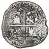 Image 2 : Potosi, Bolivia, cob 2 reales, Philip II, assayer M to right, very rare, ex-Ugaz.