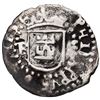Image 1 : Potosi, Bolivia, cob 1/4 real, Philip II, assayer B to left, no mintmark, very rare, ex-Ugaz.