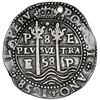 Image 1 : Potosi, Bolivia, cob 8 reales Royal (galano), 1658 E, pomegranate above cross, rare, NGC VF details 