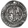 Image 2 : Potosi, Bolivia, cob 8 reales Royal (galano), 1658 E, pomegranate above cross, rare, NGC VF details 