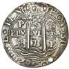 Image 1 : Potosi, Bolivia, cob 8 reales Royal (galano), 1671 E, rare, NGC XF details / holed.