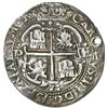 Image 2 : Potosi, Bolivia, cob 8 reales Royal (galano), 1671 E, rare, NGC XF details / holed.