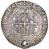 Image 2 : Potosi, Bolivia, cob 8 reales Royal (galano), 1686 VR, NGC XF details / holed, ex-Tempel.