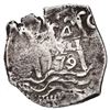 Image 1 : Potosi, Bolivia, cob 4 reales, 1679/8 C/E, extremely rare.