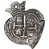 Image 2 : Potosi, Bolivia, cob 4 reales Heart, 1721 Y, unique, NGC XF 45, Practical Book of Cobs Plate Coin, J