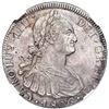 Image 1 : Potosi, Bolivia, bust 8 reales, Charles IV, 1806 PJ, NGC AU 58.