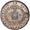 Image 2 : Santiago, Chile, 2 reales, 1843 IJ, 24.5mm, NGC AU 58.