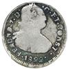 Image 1 : Pasto, Colombia, bust 2 reales, Ferdinand VII (bust of Charles IV), 1822 O, two dots between date an