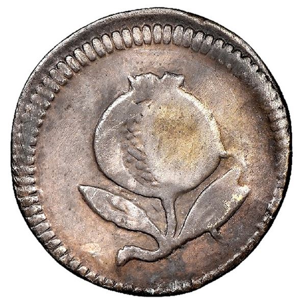 Bogota, Colombia, 1/4 real, 1820, NGC XF 45, ex-Esmeralda.