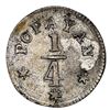 Image 2 : Popayan, Colombia, 1/4 real, 1858, very rare, NGC XF details / obverse tooled, finest and only examp