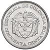 Image 2 : Colombia, nickel pattern for 50 centavos, 1966, NGC MS 67, finest and only example in NGC census.