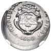 Image 1 : Costa Rica (struck at the Philadelphia Mint), stainless steel 10 centimos, 1958, struck 25% off-cent