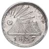 Image 1 : Guatemala (Central American Republic), 1/4 real, 1837, PCGS MS66.