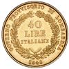 Image 2 : Lombardy (Italian States), gold 40 lira, 1848-M (Milan mint), NGC AU 58.