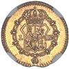 Image 2 : Lima, Peru, gold bust 1/2 escudo, Ferdinand VII, 1820 JP, rare, NGC MS 63 ("top pop").
