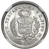 Image 2 : Lima, Peru, 1/2 real, 1858 MB, NGC MS 66 ("top pop").