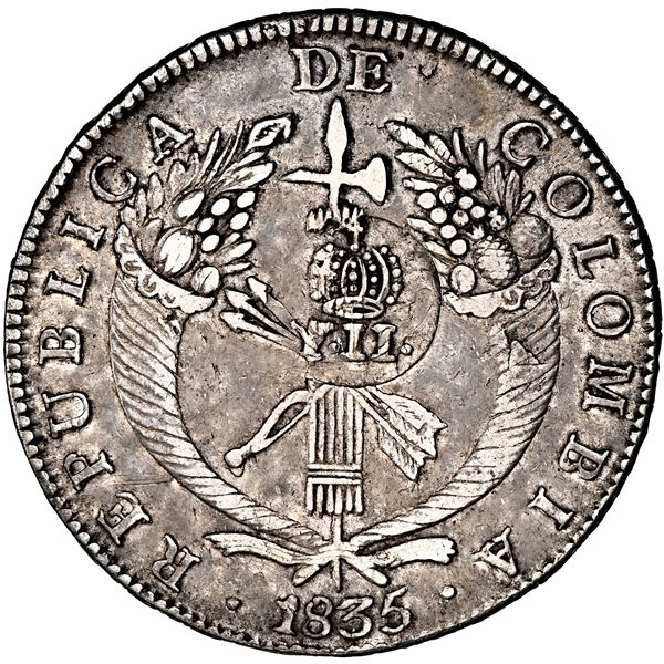 Philippines (under Spain), 8 reales, Isabel II, crowned "Y.II" countermark (Type VI, 1834-37) on a B