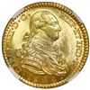Image 1 : Madrid, Spain, gold bust 2 escudos, Charles IV, 1800 MF, NGC MS 63+.