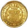 Image 2 : Madrid, Spain, gold bust 2 escudos, Charles IV, 1800 MF, NGC MS 63+.