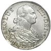 Image 1 : Madrid, Spain, bust 8 reales, Charles IV, 1808 FA, NGC MS 63.