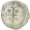 Image 2 : Caracas, Venezuela, "imitation cob" 2 reales, date "184" (early 1800s).