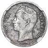 Image 1 : Venezuela, 1/2 bolivar, 1889, NGC Fine details / bent, very rare.