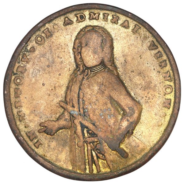 Great Britain, medium-sized copper alloy Admiral Vernon medal, 1739, Vernon / Porto Bello, ex-Craige
