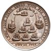 Image 2 : Great Britain, copper alloy Admiral Vernon medal, 1739, Vernon and cannon and ship / Porto Bello, ex