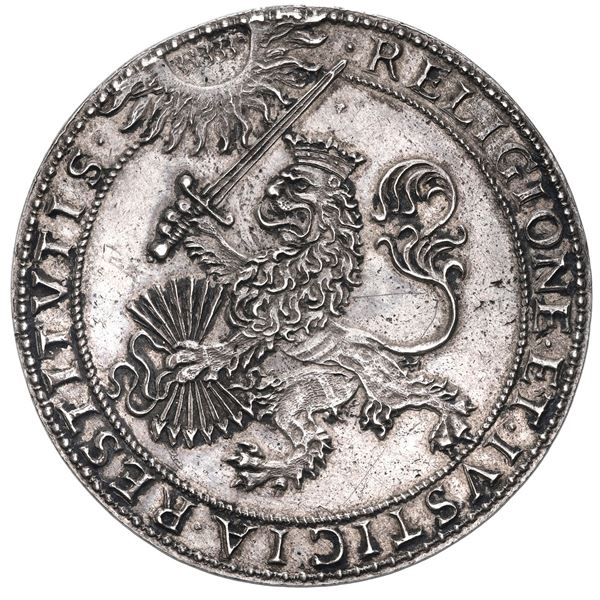 Spanish Netherlands, large silver medal, 1619, Synod of Dort, by C. Wijntjes.