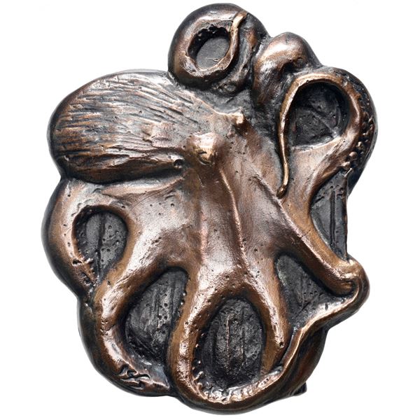 USA (Medal Collectors of America), bronze medal, 2021, "Eye on the Prize," octopus and treasure ches