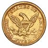 Image 2 : USA (Charlotte mint), gold $5 coronet Liberty half eagle, 1855-C, NGC AU details / harshly cleaned.