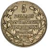 Image 2 : USA, nickel alloy pattern $5, 1851, San Francisco Standard Mint, plain edge, very rare, NGC XF 40.
