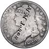 Image 1 : USA, M.M. JONES merchant countermark on a Philadelphia mint, Capped Bust half dollar, 1829, very rar