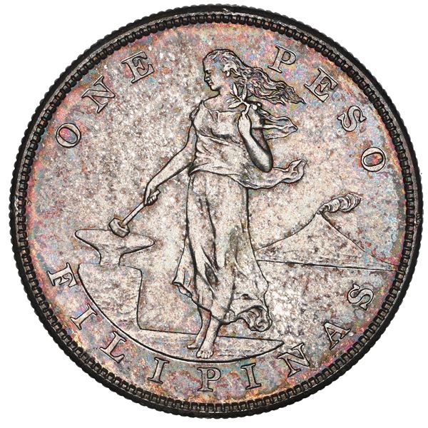 Philippines (under US administration, struck at the Philadelphia Mint), 1 peso, 1904, PCGS MS63.