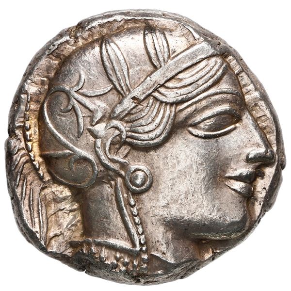 Attica, Athens, AR tetradrachm "owl," 454-404 BC.