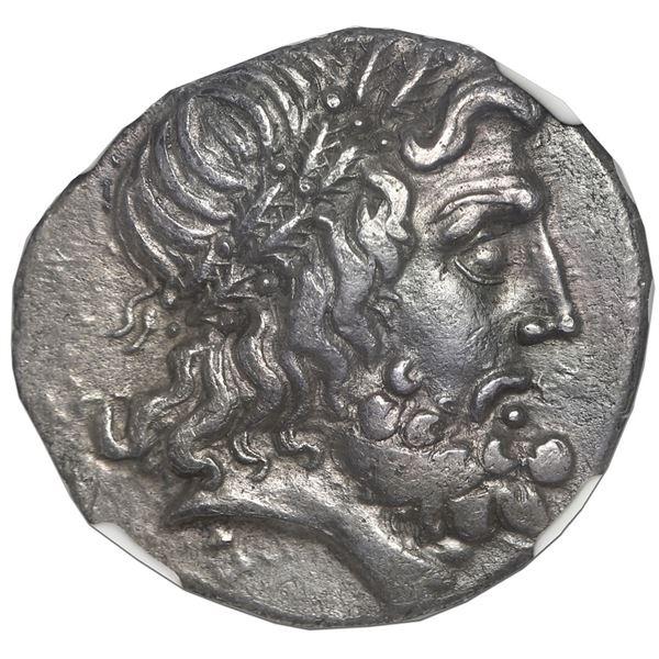 Thessaly, Thessalian League, AR double-victoriatus, 2nd-1st centuries BC, NGC XF, strike 3/5, surfac
