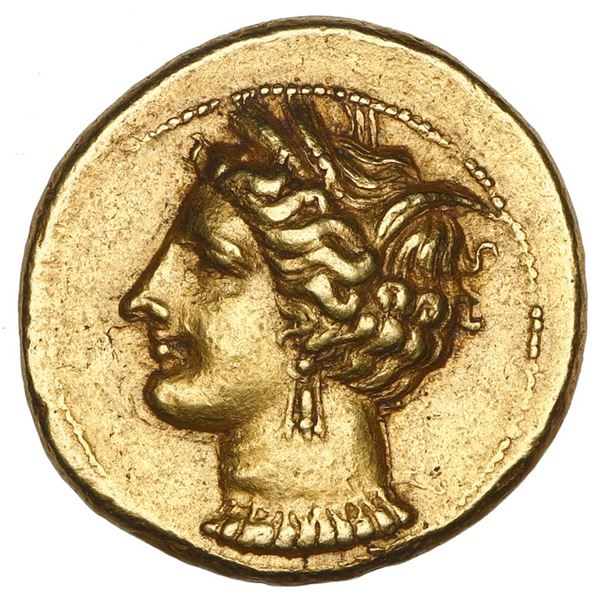 Zeugitana, Carthage, AV stater, circa 320-310 BC, early war issue, Jenkins-Lewis Plate Coin, ex-Brit