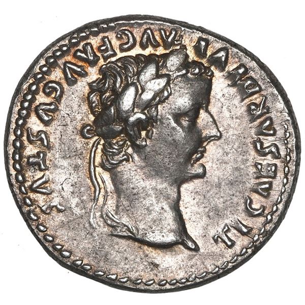 Roman Empire, AR denarius, Tiberius, 14-37 AD, Lugdunum mint, "tribute penny" of the Bible.