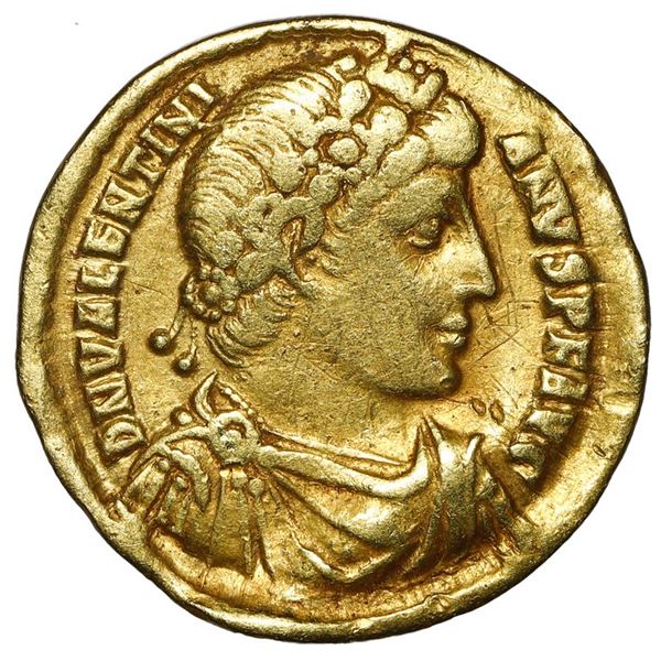 Roman Empire, AV solidus, Valentinian I, 364-375 AD, Antioch mint, 1st officina, struck 364 AD.