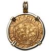 Image 2 : Seville, Spain, gold 1 escudo, Charles-Joanna, assayer * to right, mintmark S to left, mounted cross