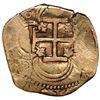 Image 2 : Seville, Spain, gold cob 4 escudos, Philip III, assayer not visible.